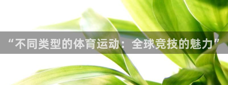 欧亿体育官方正版app科技：“不同类型的体育运动：全