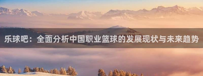 蓝鲸直播app ios：乐球吧：全面分析中国职业篮球的发展现状与未来趋势